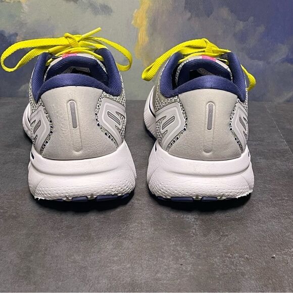 Brooks Ghost 14 Women's Sneakers Grey/Pink/Sulphur Spring Size 8.5B - Picture 6 of 16